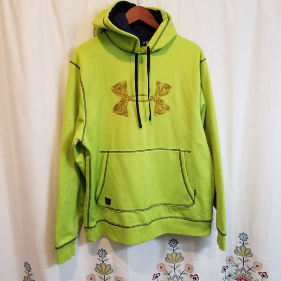 Under Armour Other - Under armour neon green hoodie loose